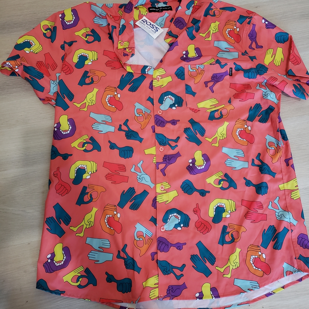 Molokai Surf Co Button Up Shirt NWT